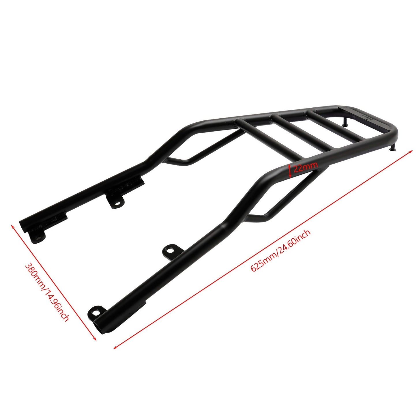 Portapacchi posteriore Tube - Nero per Honda NC750 X NC750X NC 750 X 2021 2022 2023