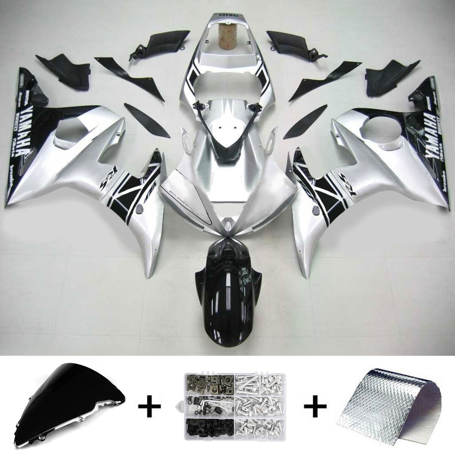 Kit di vendita iniezione Body Plastic Abs Fit per Yamaha 2003-2004 YZF 600 R6 e 2006-2009 YZF R6S #109