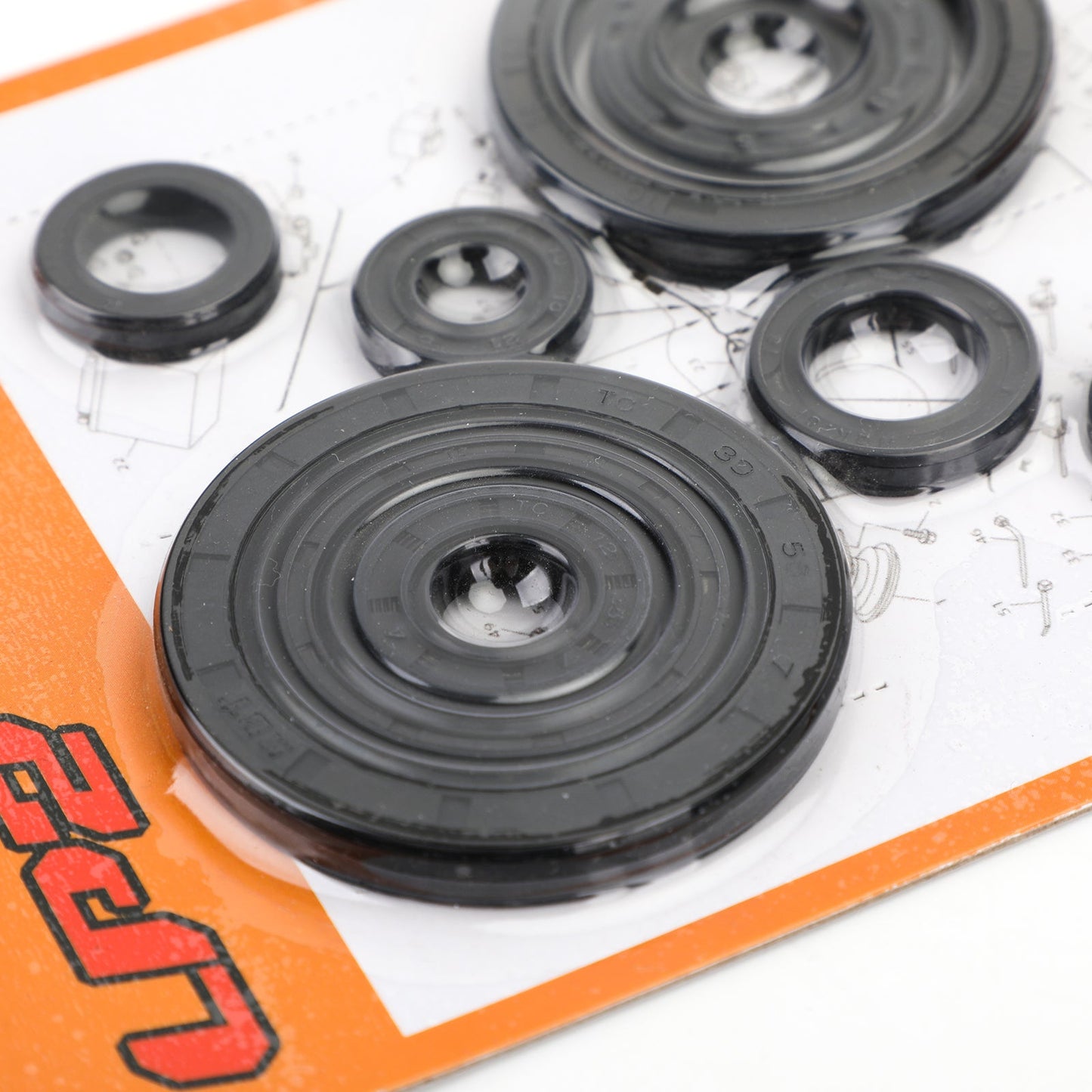 10pcs kit paraolio motore impostato per Honda CRF250R 2004-2009 CRF250X 2004-2017 generico