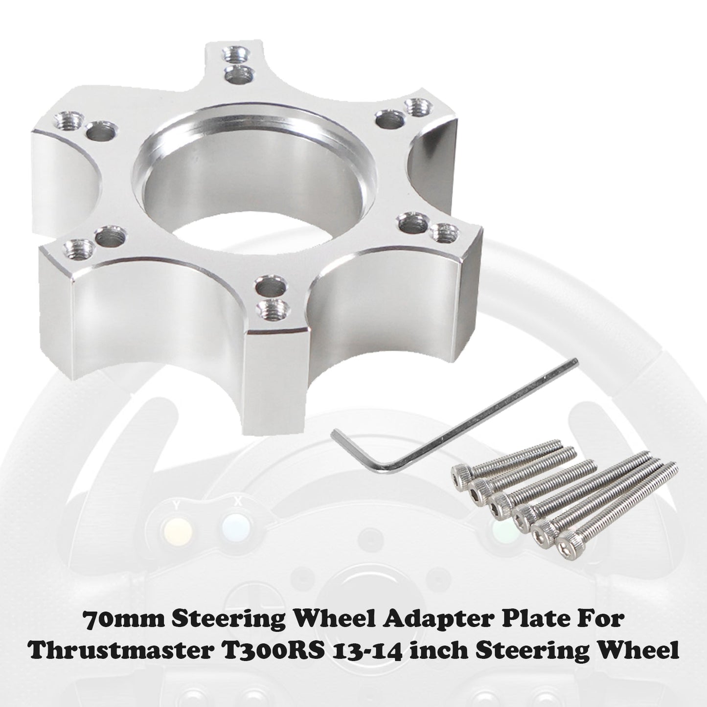 Piastra adattatore per volante da 70 mm per Thrustmaster T300RS Ferrari 599 P310/R383