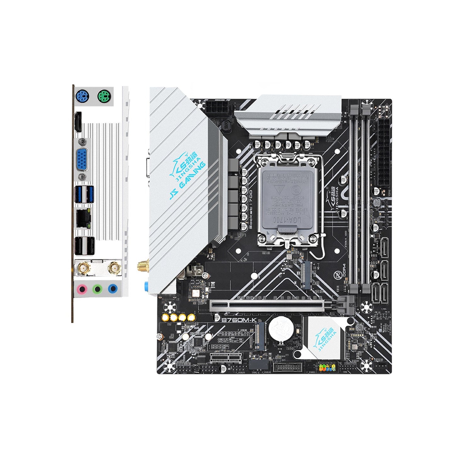 Scheda madre B760M-K Memoria DDR4 LGA-1700 pin La doppia interfaccia M.2 supporta il Wi-Fi