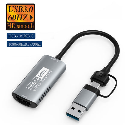 Scheda di acquisizione video ad alta definizione 4K Trasmissione in diretta di giochi da HDTV a USB 3.0/Type-C