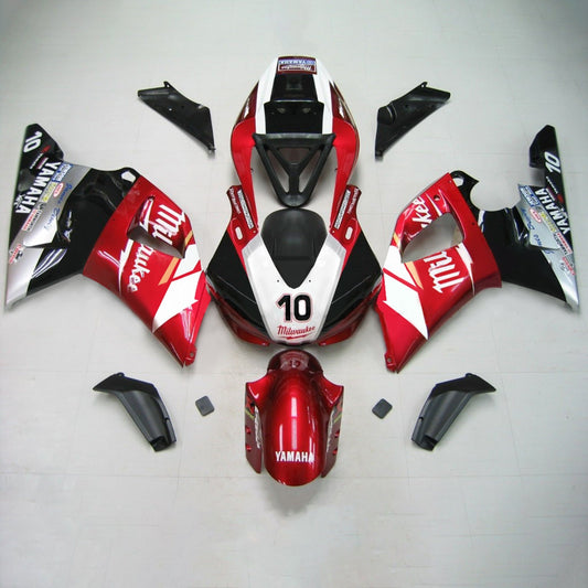 Amotopart Yamaha 1998-1999 YZF 1000 R1 Red Black Fearing Kit