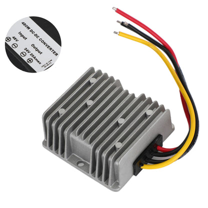 Areyourshop WaterProof 36V/48V a 24V 20A 480W Step Down DC/DC Power Converter Regolatore