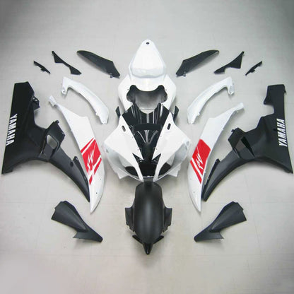 Amotopart Yamaha 2006-2007 YZF 600 R6 Bianco nero? kit di rivestimento rosso