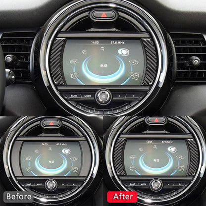 2010-2013 Mini Cooper F54 F55 F56 F60 Copertura per navigazione GPS in fibra di carbonio Trim