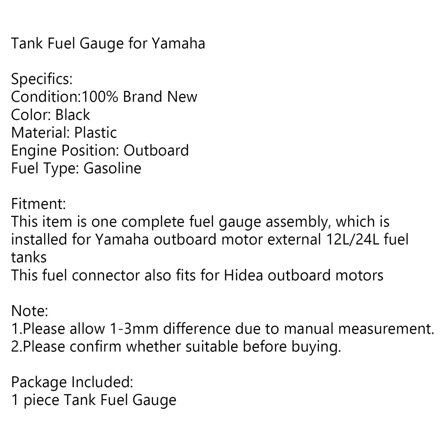 Le migliori offerte per Assy Management Meter Tank Gauge for Yamaha Outboard Engine Motor 12L 24L sono su ✓ Confronta prezzi e caratteristiche di prodotti nuovi e usati ✓ Molti articoli con consegna gratis!