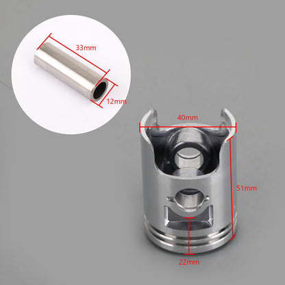 Kit pistone e anelli impostati adatti per Suzuki AH AG 100 Indirizzo V100 91 - 00 STD (52,50 mm) 0,25 mm (52,75 mm) 0,50 mm (53 mm) Diametro generico