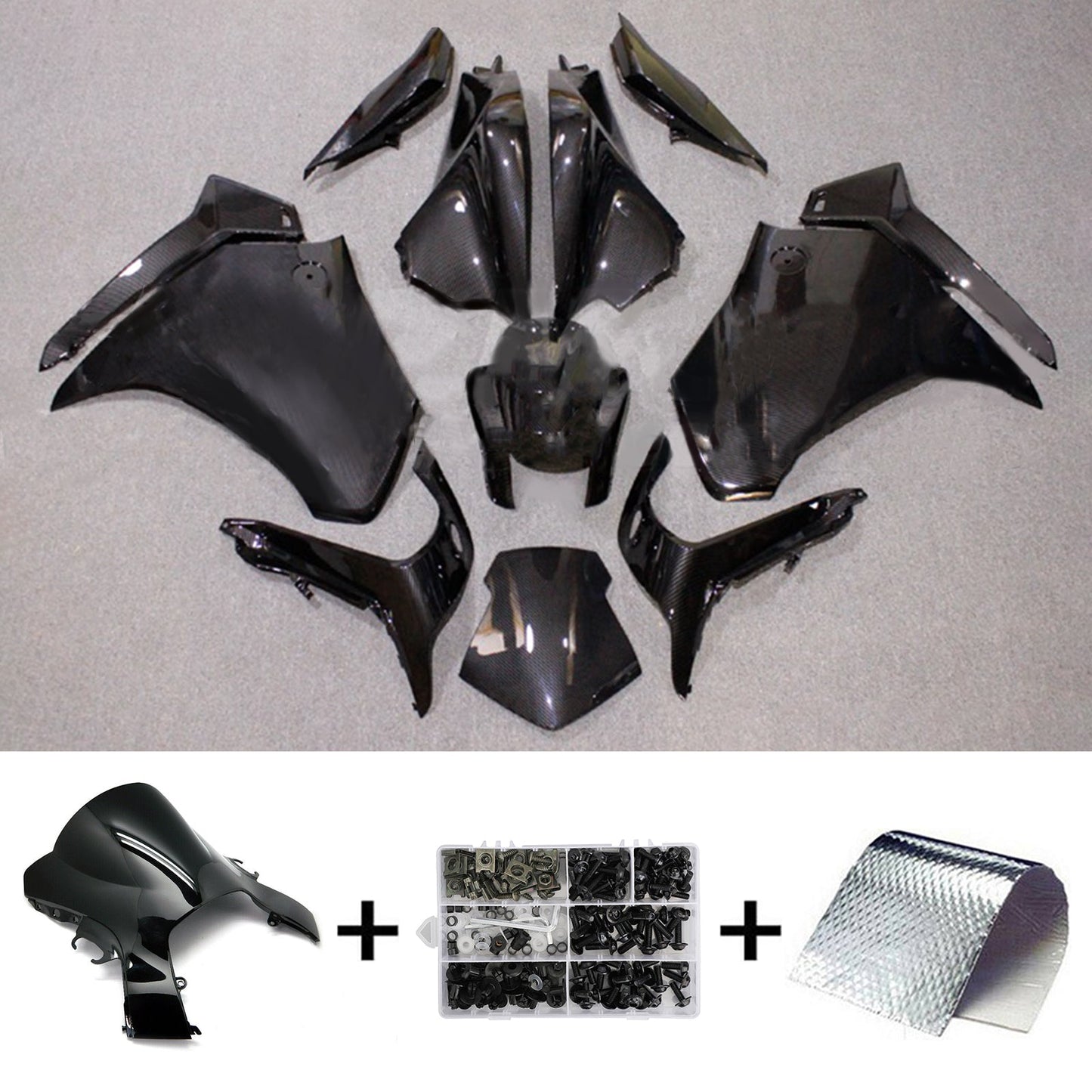 Amotopart Honda VFR1200 2010-2013 Kit carena Carrozzeria Plastica ABS