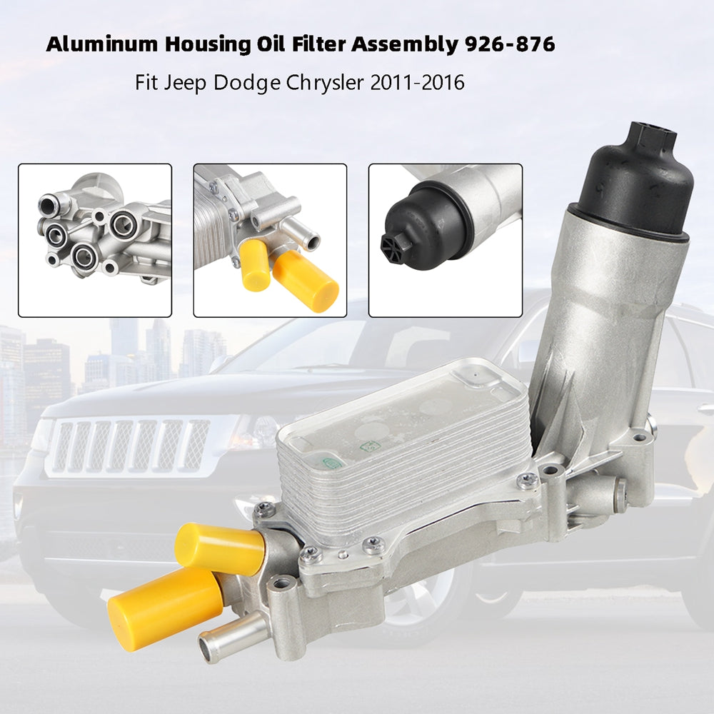 2011 Assemblea di filtro dell'olio dell'alloggiamento di alluminio del vendicatore di Dodge 926-876 5184304AE 68105583AF 5184294AE