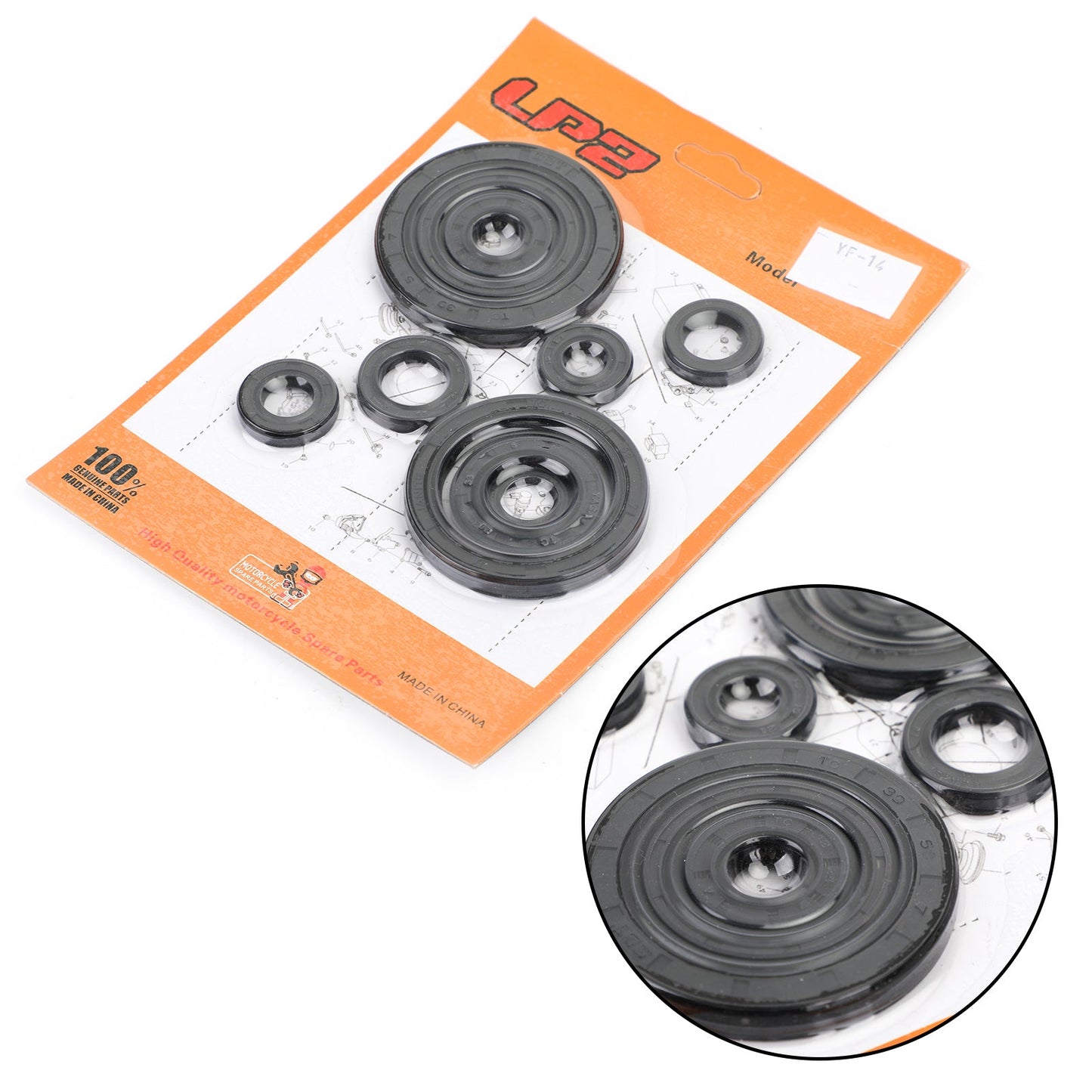 10pcs kit paraolio motore impostato per Honda CRF250R 2004-2009 CRF250X 2004-2017 generico
