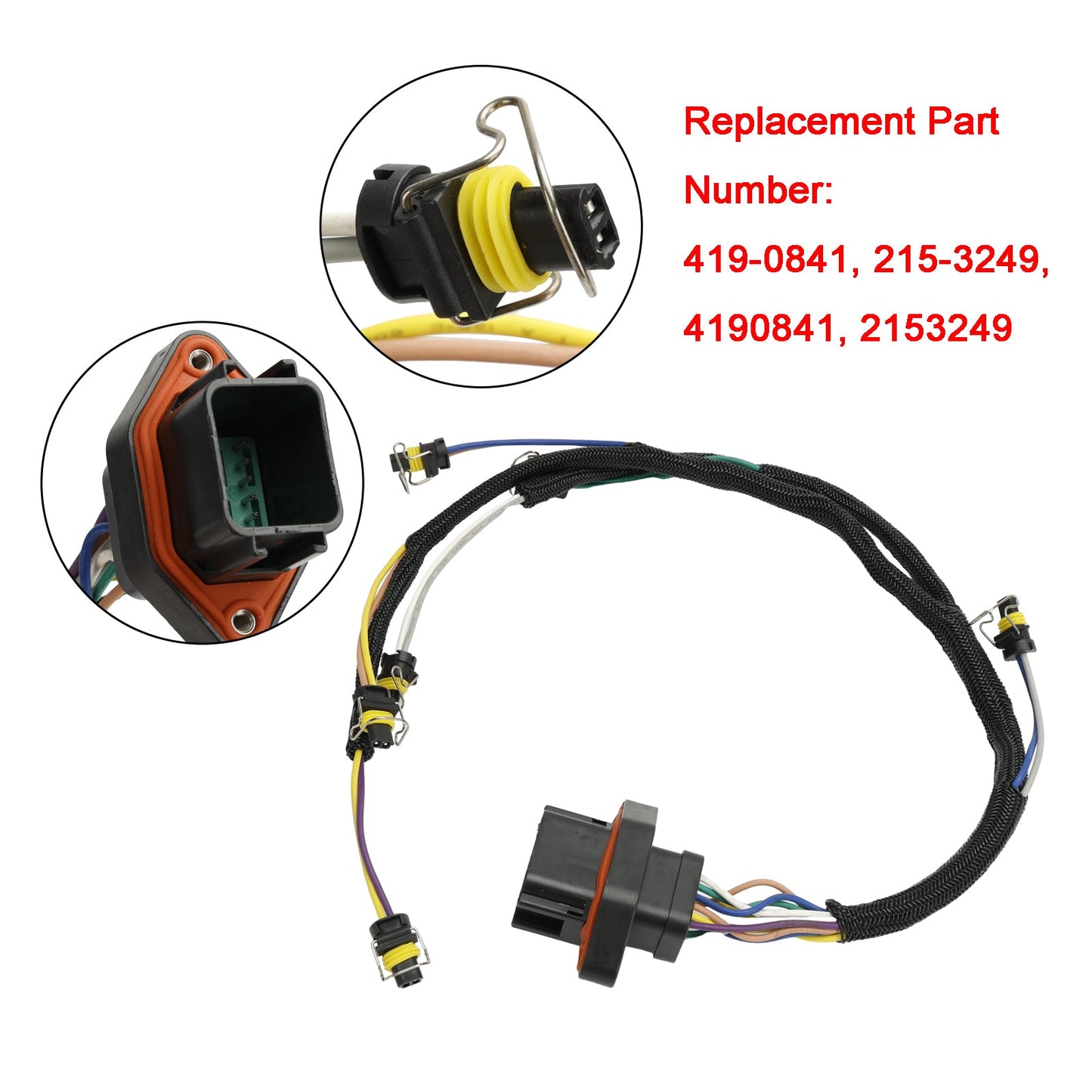 419-0841 215-3249 cablaggio dell'iniettore di combustibile per il motore 330D 336D del CAT C9