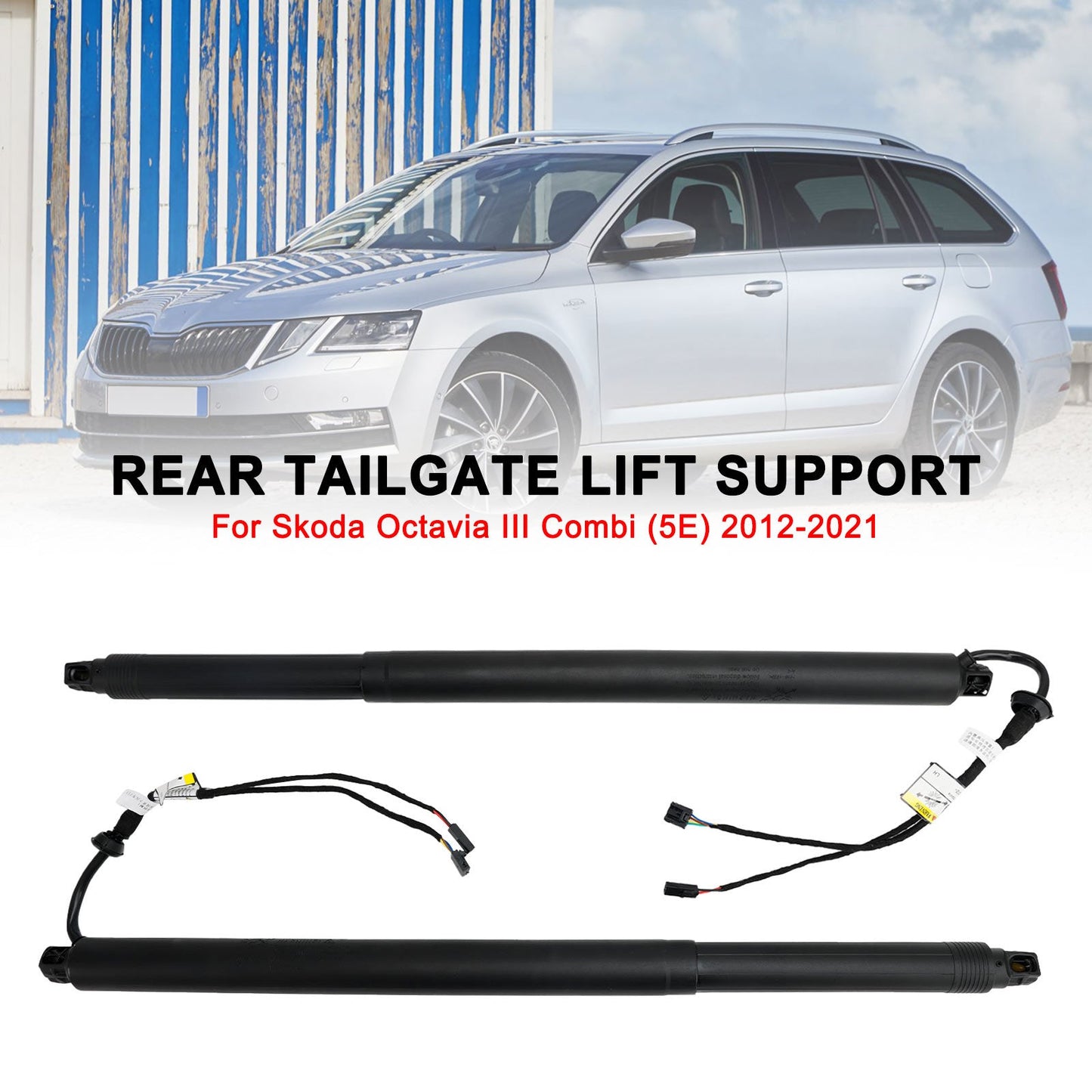 5E9827851A/B/C/D/E/F 5E9827852F adatto per 2012-2021 Skoda Octavia III Combi sollevamento per portellone posteriore elettrico 2 pezzi