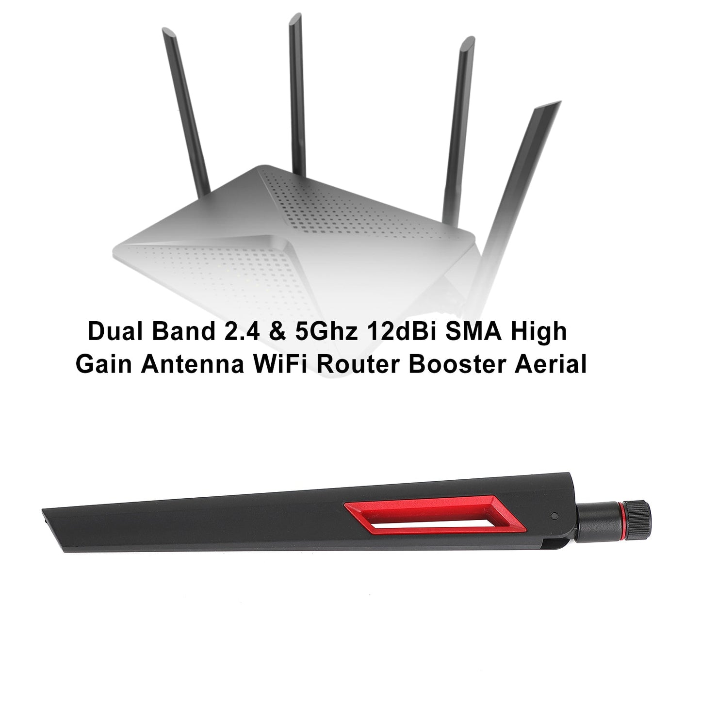 12dBi 2.4G 5G 5.8G Dual Band Antenna Connettore SMA/RP-SMA Router WiFi Antenna