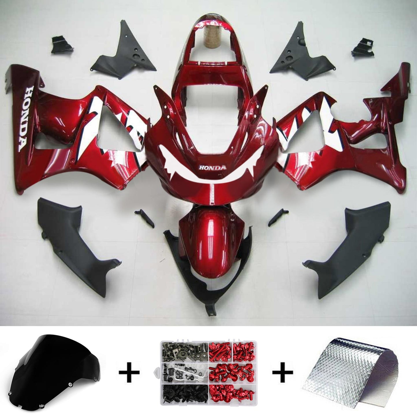 Amotopart Honda CBR929RR 2000-2001 Disory Kit Body Plastic Abs