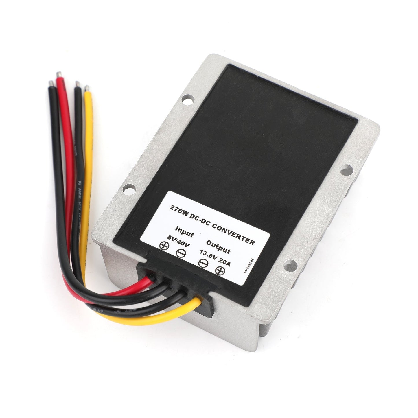 Impermeabile da 8V/40V a 13,8V 20A 276W Step Up Regolatore convertitore di potenza CC/CC Generico