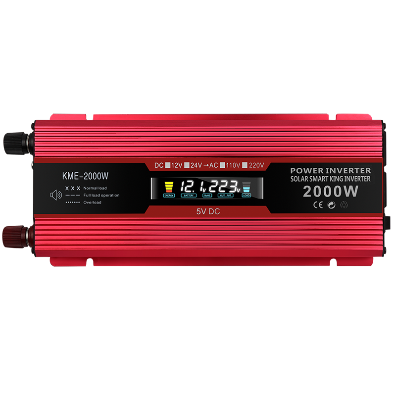 Convertitore di alimentazione per auto Convertitore DC 12V a AC 220V LCD 2000W Display LED trasformatore