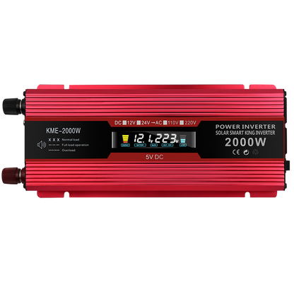 Convertitore di alimentazione per auto Convertitore DC 12V a AC 220V LCD 2000W Display LED trasformatore