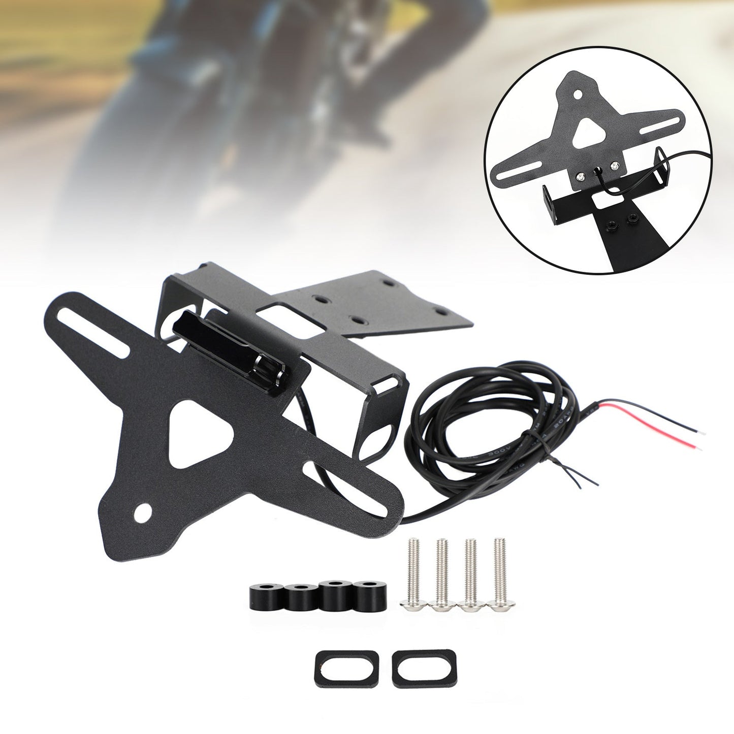 Staffa telaio porta targa moto adatta per HONDA CBR500R 2019-2021 Generico