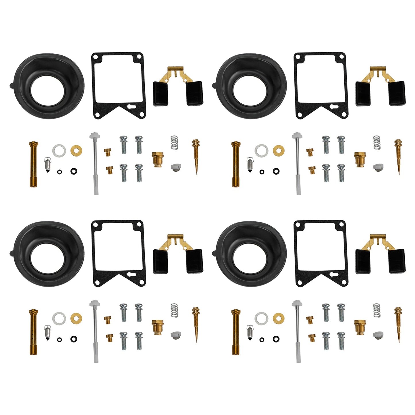4X 1981-1983 Yamaha Virago 750 XV750 Carburatore Ricostruzione Kit di Riparazione