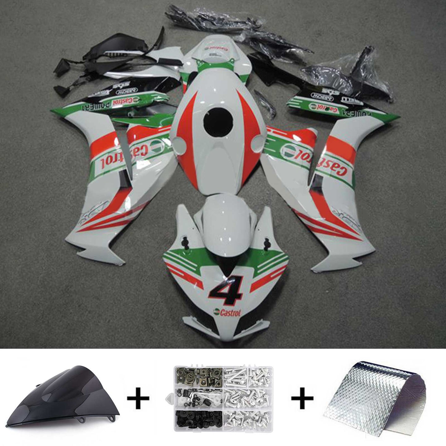 Amotopart Honda CBR1000RR 2012-2016 Kit carena Carrozzeria Plastica ABS