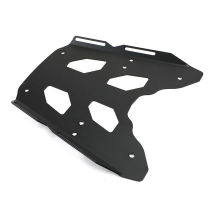 Portapacchi posteriore nero per bauletto per Kawasaki KLE650 Versys 650 16-2019 Generico