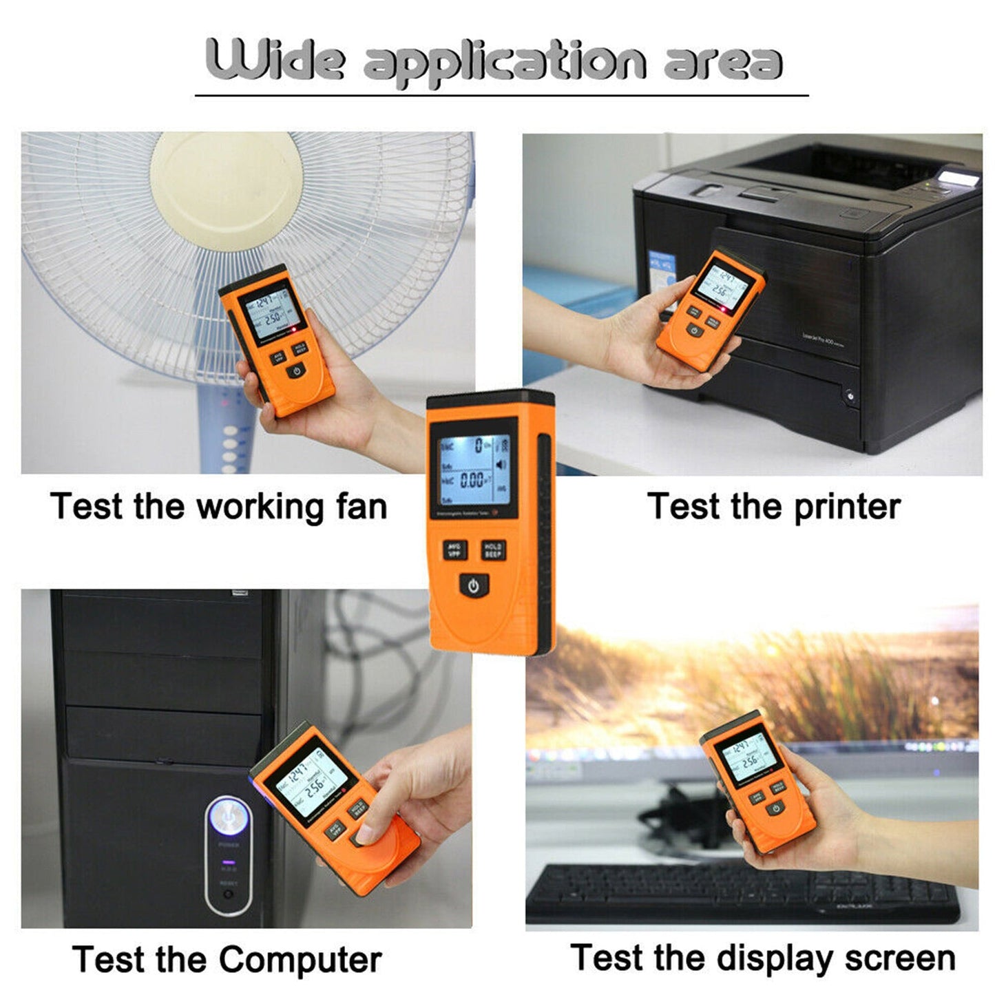 Tester per dosimetro misuratore EMF con rilevatore di radiazioni di campo elettromagnetico LCD digitale
