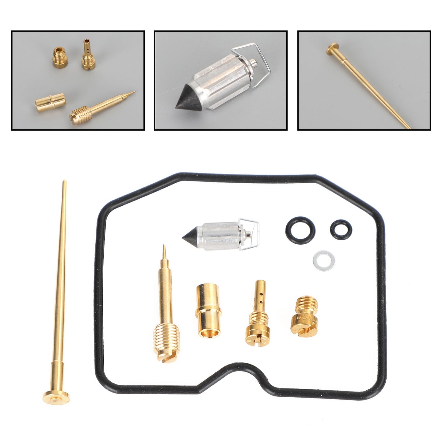 Carburatore Carb Rebuild Kit adatto per Kawasaki KLR650 1987-2007 Dirtbike Generico