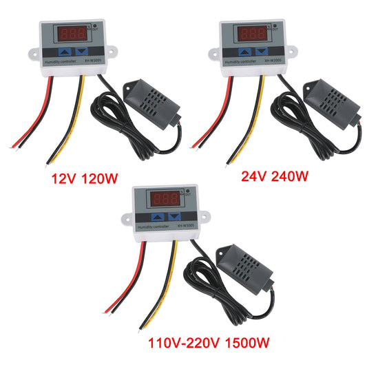 XH-W3005 Interruttore igrometro regolatore di umidità digitale 12V 24V 110-220V