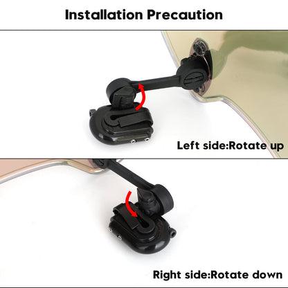 Clip regolabile per motocicletta sul deflettore del vento dello spoiler per l&#39;estensione del parabrezza