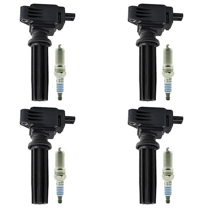 Bobine di accensione 4 porte 4X Ford Edge Limited Sport Utility 2012-2014 + candele UF670