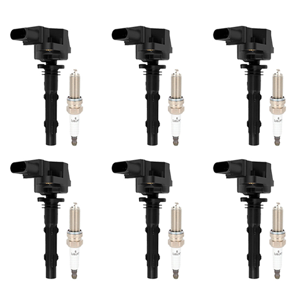 6x bobine di accensione + candele UF535 per Mercedes-Benz C230 C300 ML350 R350