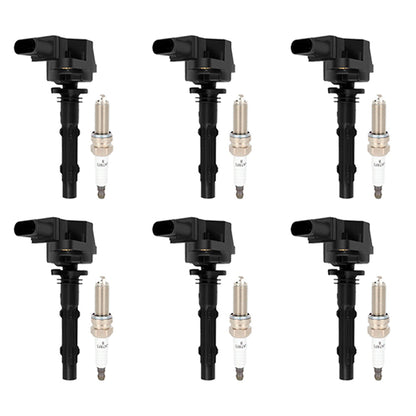 6x bobine di accensione + candele UF535 per Mercedes-Benz C230 C300 ML350 R350