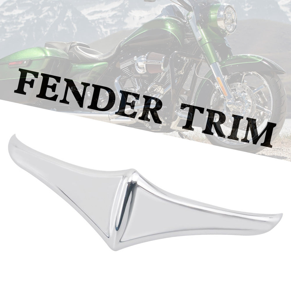 Touring FLHX FLTR Parafango anteriore posteriore Leading Edge Tip Trim Accent Chrome