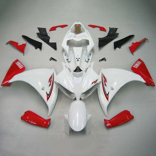 Amotopart Yamaha 2012-2014 YZF 1000 R1 Kit di paura rosso bianco