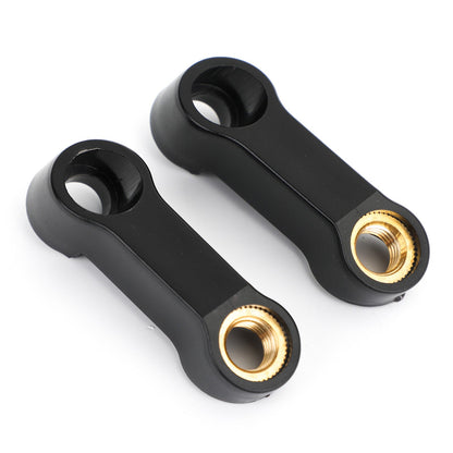 Staffa di prolunga per riser per specchietto retrovisore moto nero 10mm M10 Honda