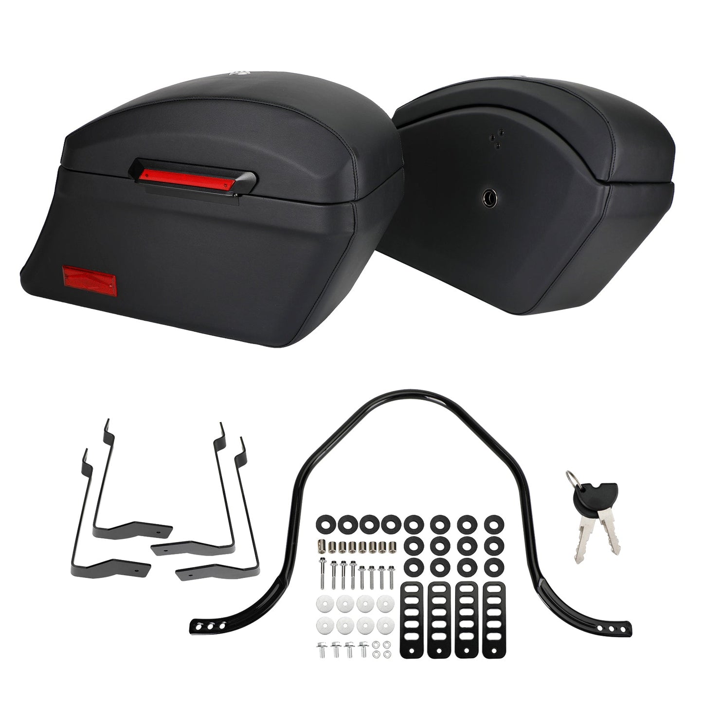 Kit di montaggio resistente e borse rigide Borse laterali per Fat Boy Softai Road King