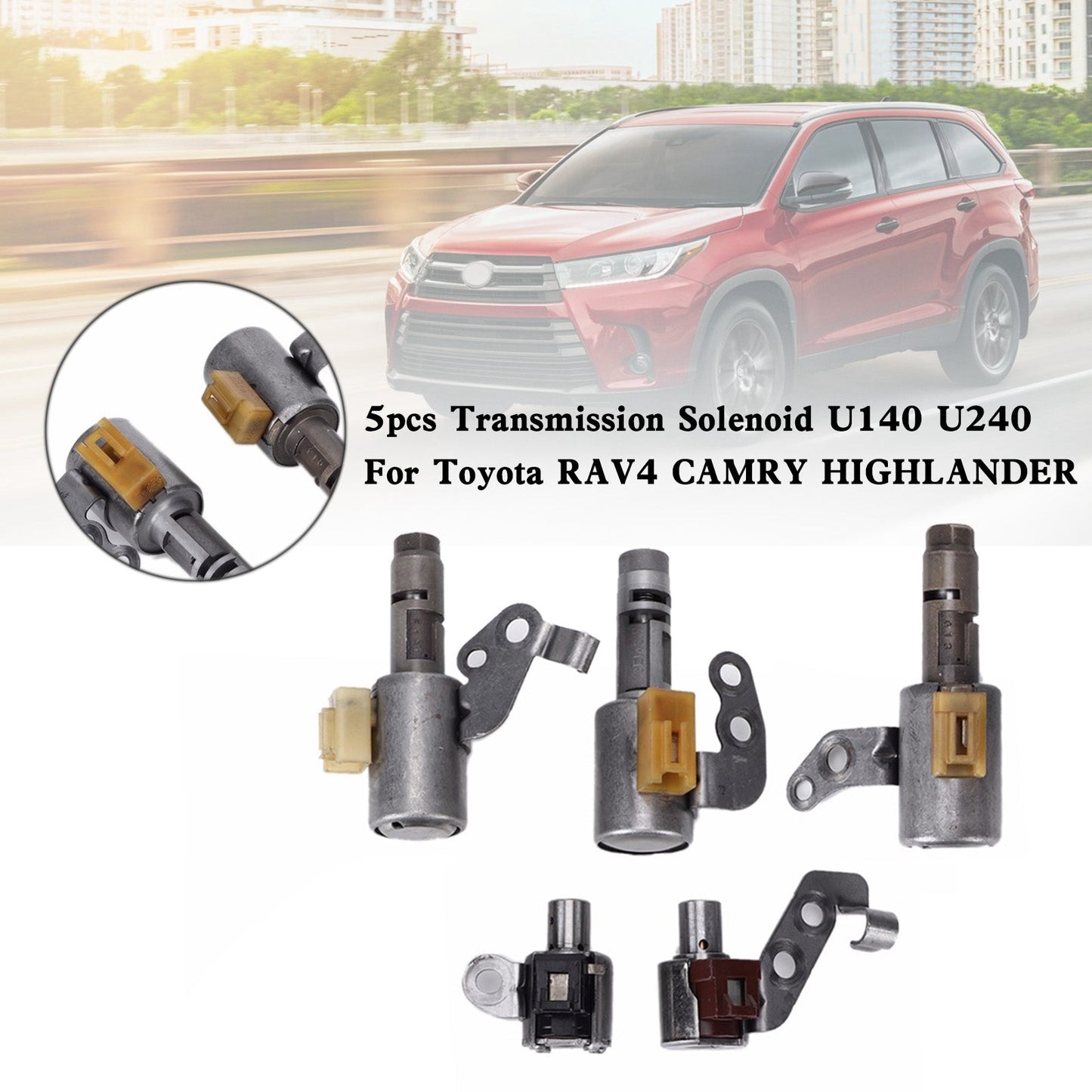 2003 Lexus RX300 Base Sport 3.0L 5pcs Trasmissione Solenoide U140 U240 U140E U140F U240E U240F Fedex Express