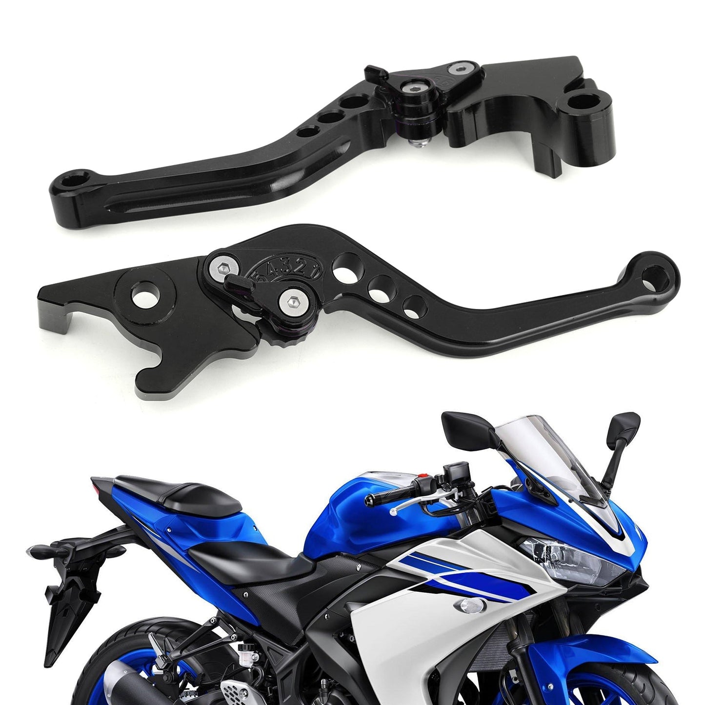 Freno Leve Frizione Per YAMAHA YZF R3 R25 MT 25 2015-2017 Argento Generico
