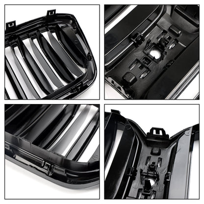 BMW X3 X4 G01 G02 2022 2023 Griglia a rene anteriore nera lucida