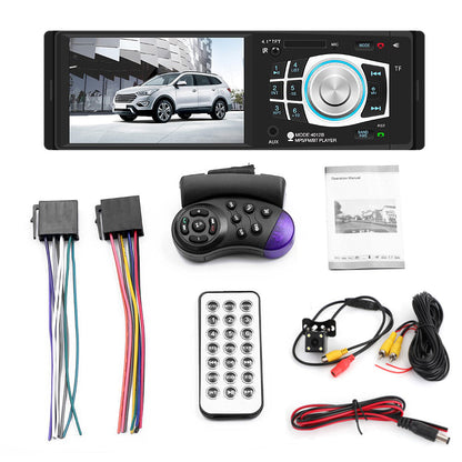 4.1 pollici HD 1DIN Bluetooth In-Dash Car Stereo Radio Lettore MP5 FM con fotocamera