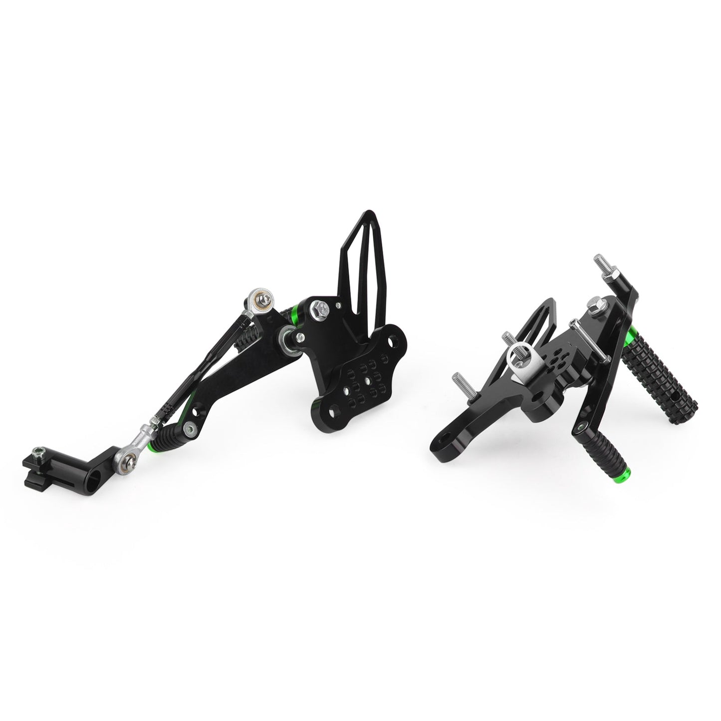 Pedane Pedane CNC Alu Verde Fit per Kawasaki Ninja EX 250 / 400 2018-2020 Generico