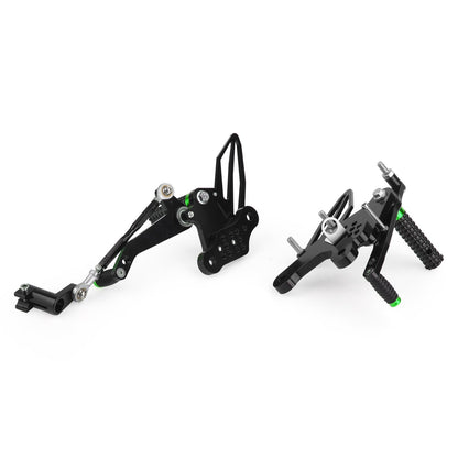 Pedane Pedane CNC Alu Verde Fit per Kawasaki Ninja EX 250 / 400 2018-2020 Generico