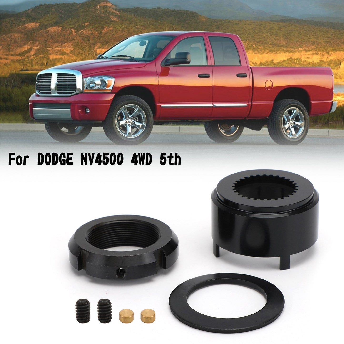 Dado di bloccaggio del cambio e kit di fermo aggiornato 5013887AA per DODGE NV4500 4WD 5th Generic
