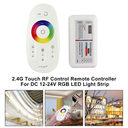 Telecomando 2.4G Touch RF Control per striscia luminosa a LED RGB DC 12-24V