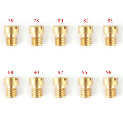 10PCS 5MM Carburettor Main Jets Nozzle Set For Dellorto Carburetor 75-98 Carb