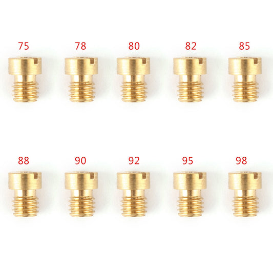 10PCS 5MM Carburettor Main Jets Nozzle Set For Dellorto Carburetor 75-98 Carb