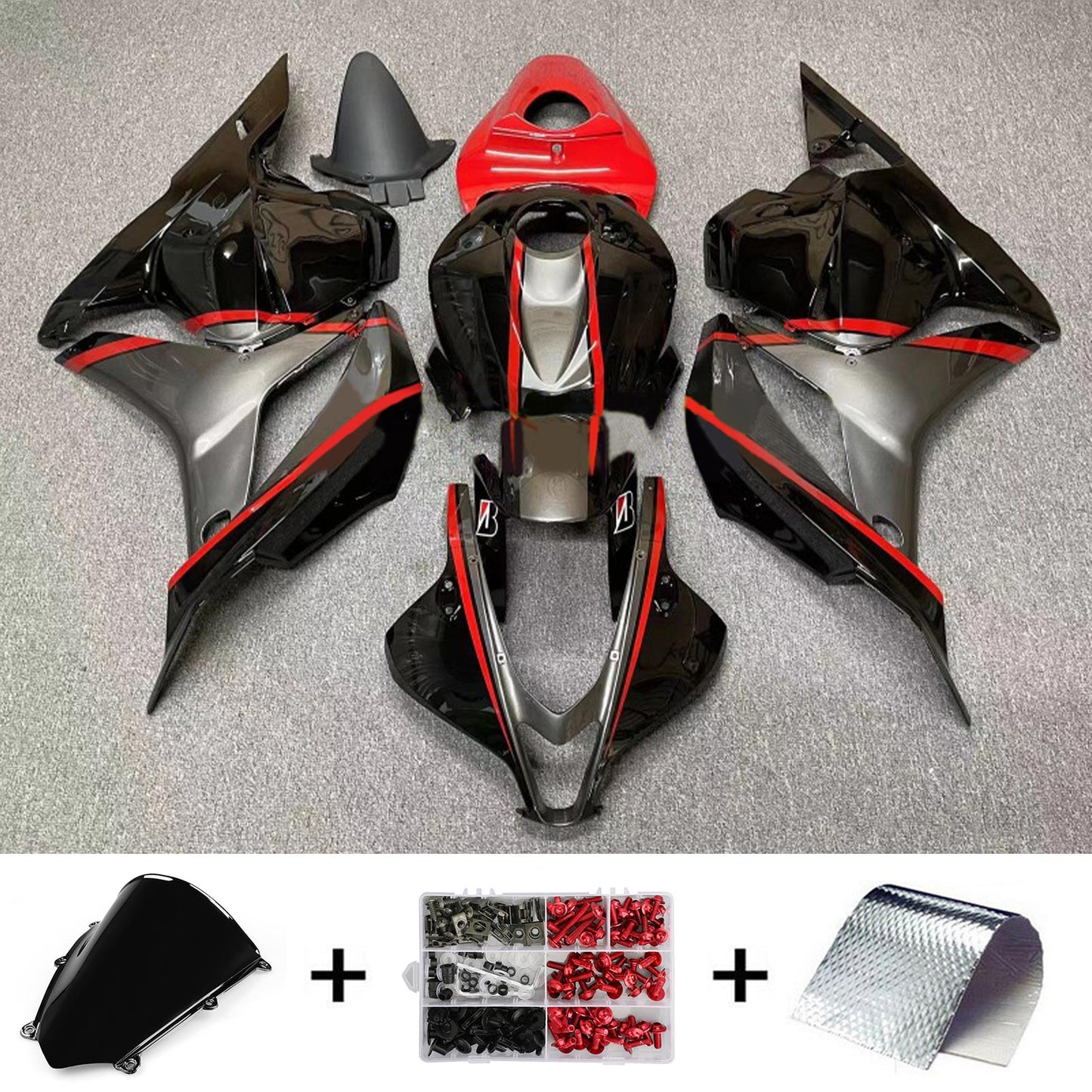 Amotopart Honda CBR600RR 2007-2008 F5 Kit carena Carrozzeria Plastica ABS