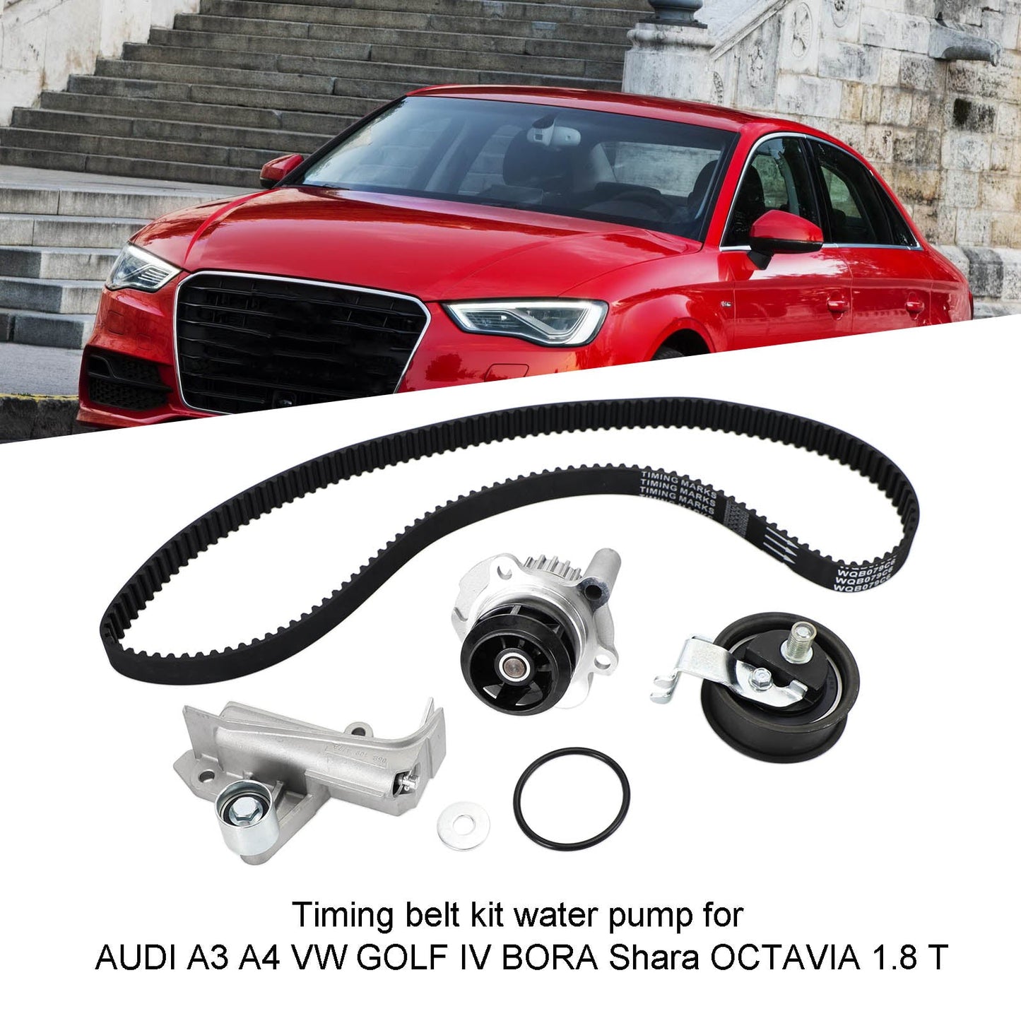 Kit cinghia distribuzione pompa acqua per AUDI A3 A4 VW GOLF IV BORA Shara OCTAVIA 1.8 T