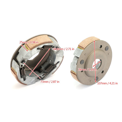 Set completo di pesi per ganasce frizione e molla per Kawasaki KSF90 KFX90 2007-2020 generico